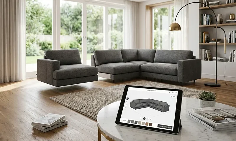 Modular Sectional Sofas with 3D Configuration Tools Online